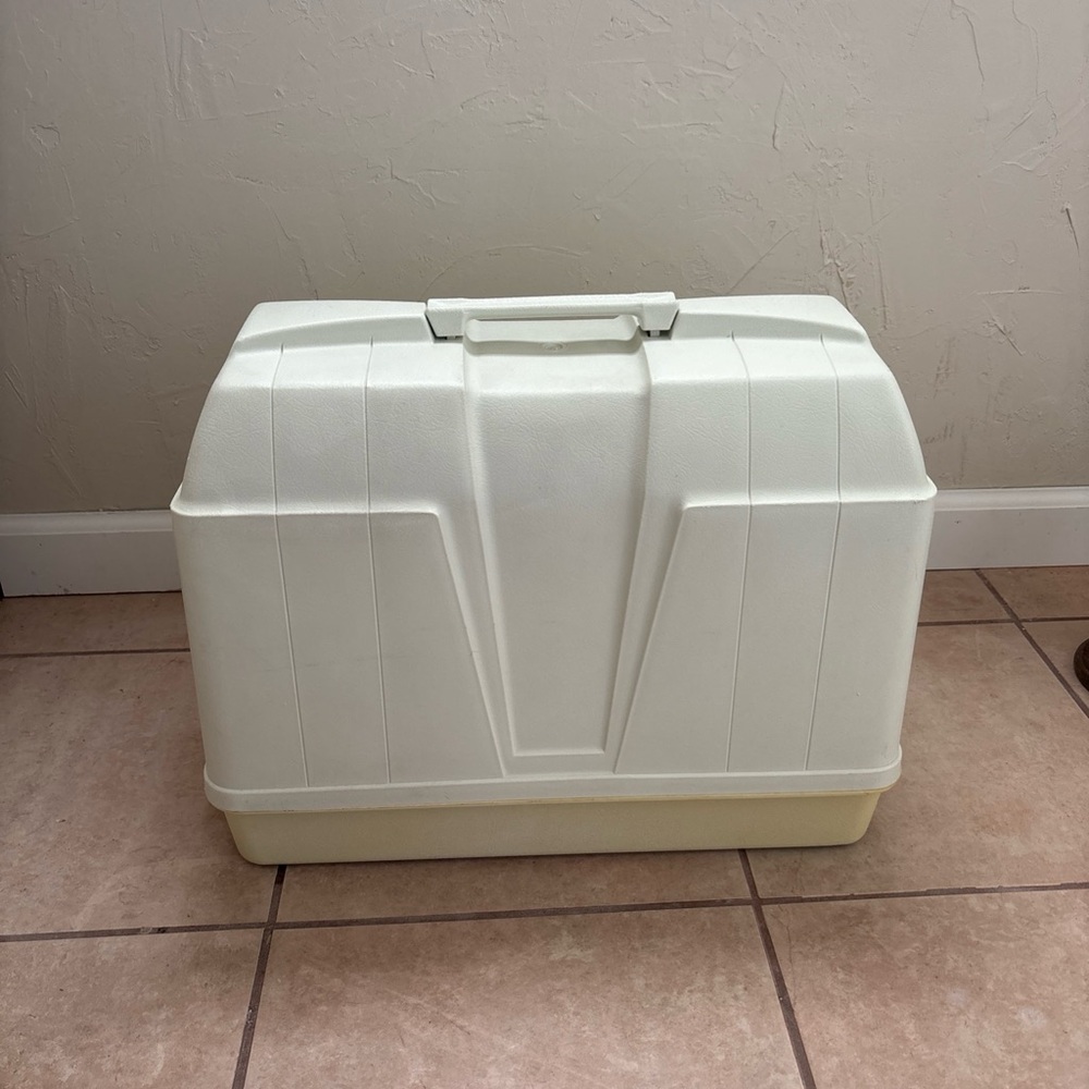 Vintage Art Deco Sewing Machine Hard Storage Case Heavy Duty! Fits Most Machines